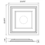 ceilume madison 2x2 dimension