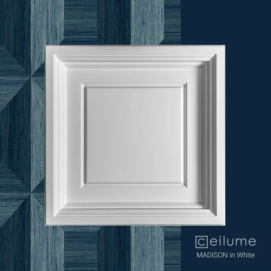 madison 2x2 white ceiling tile context